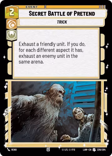 Secret Battle of Pretend (226/264), A Lawless Time — Star Wars card price