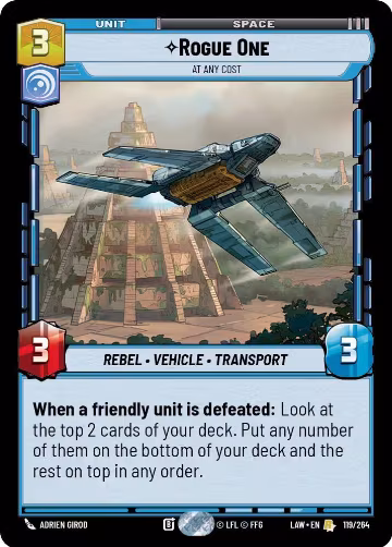 Rogue One - At Any Cost (119/264), A Lawless Time — Star Wars card price