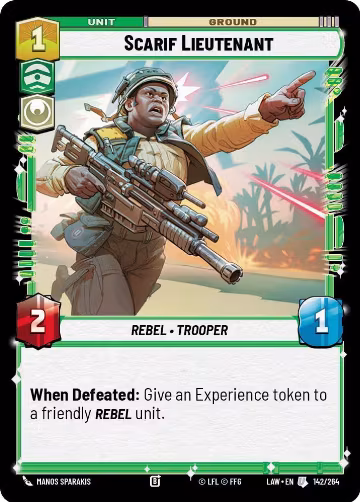 Scarif Lieutenant (142/264), A Lawless Time — Star Wars card price