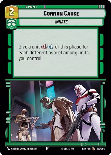 Common Cause (167/264), A Lawless Time — Star Wars card price