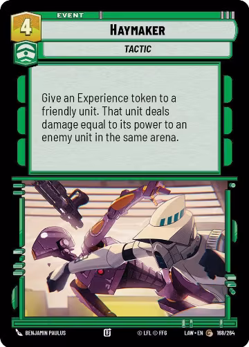 Haymaker (168/264), A Lawless Time — Star Wars card price