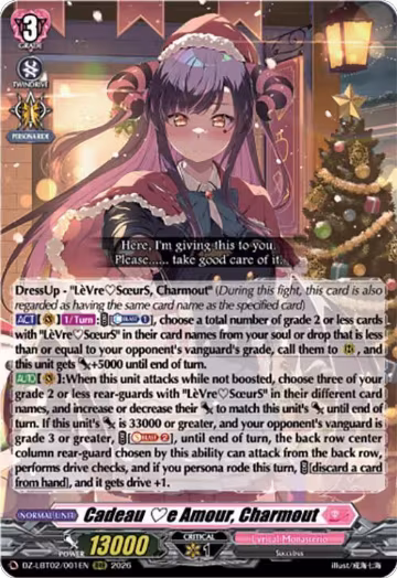 Cadeau e Amour, Charmout (DZ-LBT02/001EN), DZ-LBT02: Lyrical Monasterio Season of Wonders — Vanguard card price