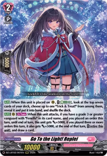 Go To the Light! Replei (DZ-LBT02/007EN), DZ-LBT02: Lyrical Monasterio Season of Wonders — Vanguard card price