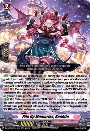 Pile Up Memories, Roekita (DZ-LBT02/010EN), DZ-LBT02: Lyrical Monasterio Season of Wonders — Vanguard card price