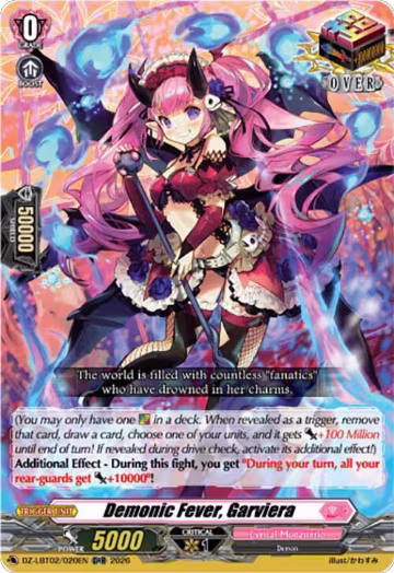 Demonic Fever, Garviera (DZ-LBT02/020EN), DZ-LBT02: Lyrical Monasterio Season of Wonders — Vanguard card price