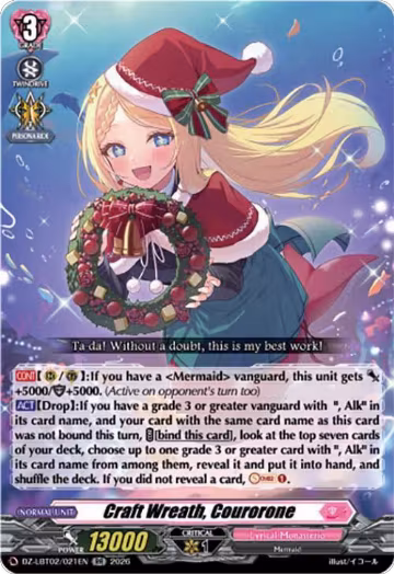 Craft Wreath, Courorone (DZ-LBT02/021EN), DZ-LBT02: Lyrical Monasterio Season of Wonders — Vanguard card price