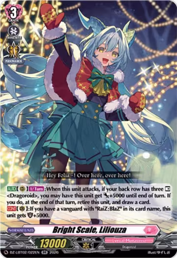 Bright Scale, Liliouza (DZ-LBT02/022EN), DZ-LBT02: Lyrical Monasterio Season of Wonders — Vanguard card price