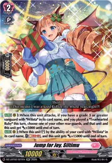 Jump for Joy, Siltimu (DZ-LBT02/027EN), DZ-LBT02: Lyrical Monasterio Season of Wonders — Vanguard card price