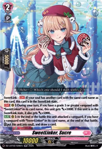 SweetLinker, Sucre (DZ-LBT02/028EN), DZ-LBT02: Lyrical Monasterio Season of Wonders — Vanguard card price