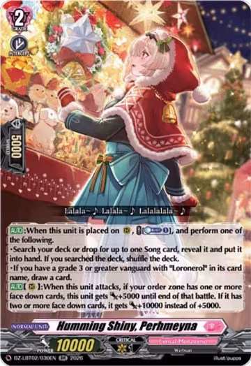 Humming Shiny, Perhmeyna (DZ-LBT02/030EN), DZ-LBT02: Lyrical Monasterio Season of Wonders — Vanguard card price