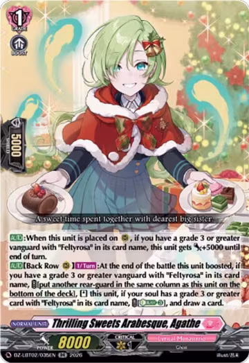 Thrilling Sweets Arabesque, Agathe (DZ-LBT02/035EN), DZ-LBT02: Lyrical Monasterio Season of Wonders — Vanguard card price
