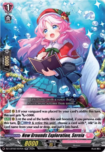 New Grounds Exploration, Sereia (DZ-LBT02/037EN), DZ-LBT02: Lyrical Monasterio Season of Wonders — Vanguard card price
