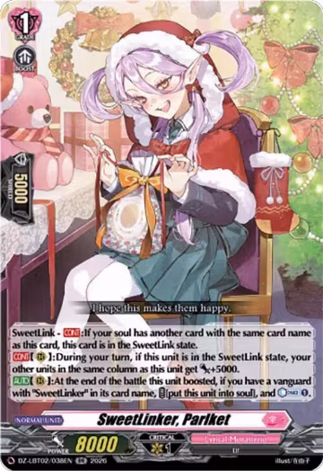 SweetLinker, Parlket (DZ-LBT02/038EN), DZ-LBT02: Lyrical Monasterio Season of Wonders — Vanguard card price