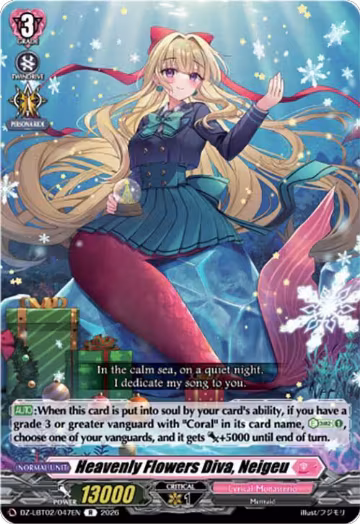 Heavenly Flowers Diva, Neigeu (DZ-LBT02/047EN), DZ-LBT02: Lyrical Monasterio Season of Wonders — Vanguard card price