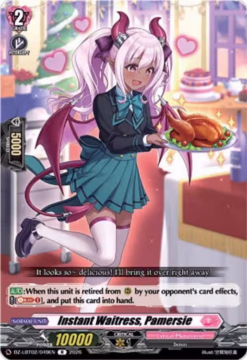 Instant Waitress, Pamersie (DZ-LBT02/049EN), DZ-LBT02: Lyrical Monasterio Season of Wonders — Vanguard card price