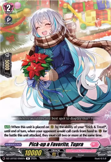 Pick-up a Favorite, Tupra (DZ-LBT02/050EN), DZ-LBT02: Lyrical Monasterio Season of Wonders — Vanguard card price