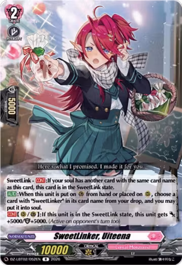 SweetLinker, Uiteena (DZ-LBT02/052EN), DZ-LBT02: Lyrical Monasterio Season of Wonders — Vanguard card price
