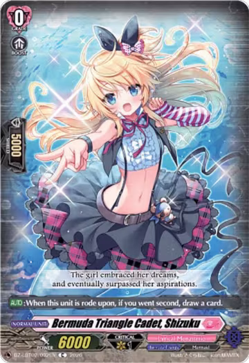 Bermuda Triangle Cadet, Shizuku (DZ-LBT02/092EN), DZ-LBT02: Lyrical Monasterio Season of Wonders — Vanguard card price