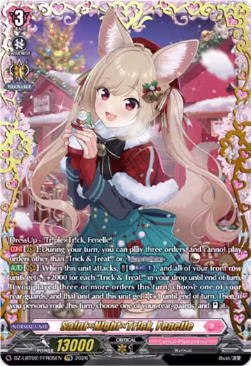 Sa!ntN!ghtTr!ck, Fenelle (FFR) (DZ-LBT02/FFR05EN), DZ-LBT02: Lyrical Monasterio Season of Wonders — Vanguard card price