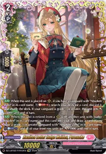 Awaited Letter Judge Maiden, Pureuche (FFR) (DZ-LBT02/FFR12EN), DZ-LBT02: Lyrical Monasterio Season of Wonders — Vanguard card price