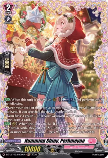 Humming Shiny, Perhmeyna (FR) (DZ-LBT02/FR09EN), DZ-LBT02: Lyrical Monasterio Season of Wonders — Vanguard card price