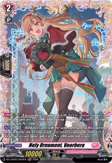 Holy Ornament, Voorbera (FR) (DZ-LBT02/FR10EN), DZ-LBT02: Lyrical Monasterio Season of Wonders — Vanguard card price