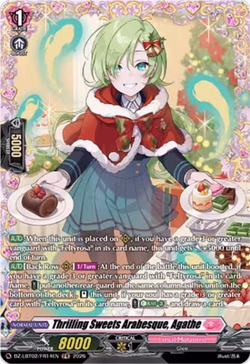 Thrilling Sweets Arabesque, Agathe (FR) (DZ-LBT02/FR14EN), DZ-LBT02: Lyrical Monasterio Season of Wonders — Vanguard card price