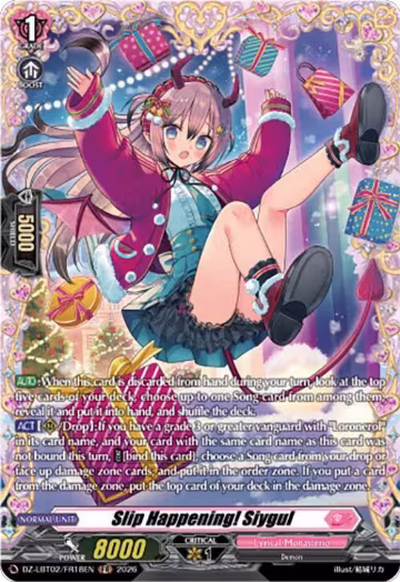 Slip Happening! Siygul (FR) (DZ-LBT02/FR18EN), DZ-LBT02: Lyrical Monasterio Season of Wonders — Vanguard card price