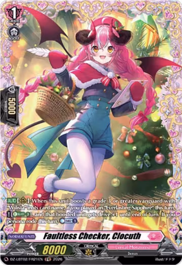 Faultless Checker, Clocuth (FR) (DZ-LBT02/FR21EN), DZ-LBT02: Lyrical Monasterio Season of Wonders — Vanguard card price