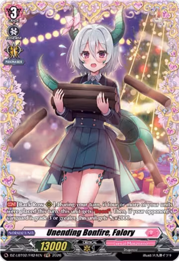 Unending Bonfire, Falory (FR) (DZ-LBT02/FR24EN), DZ-LBT02: Lyrical Monasterio Season of Wonders — Vanguard card price