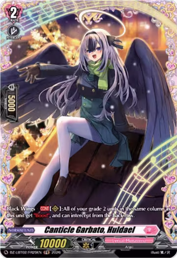 Canticle Garbato, Huldael (FR) (DZ-LBT02/FR29EN), DZ-LBT02: Lyrical Monasterio Season of Wonders — Vanguard card price