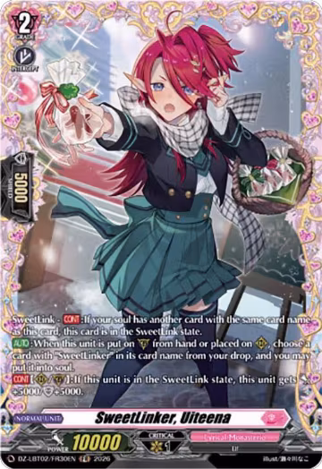 SweetLinker, Uiteena (FR) (DZ-LBT02/FR30EN), DZ-LBT02: Lyrical Monasterio Season of Wonders — Vanguard card price
