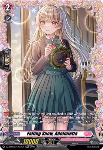 Falling Snow, Adolmietta (FR) (DZ-LBT02/FR33EN), DZ-LBT02: Lyrical Monasterio Season of Wonders — Vanguard card price