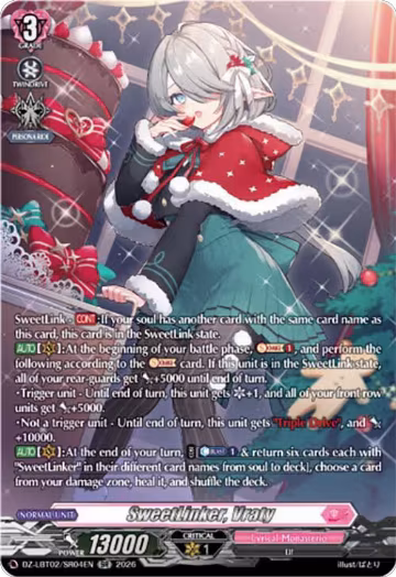 SweetLinker, Vraty (SR) (DZ-LBT02/SR04EN), DZ-LBT02: Lyrical Monasterio Season of Wonders — Vanguard card price