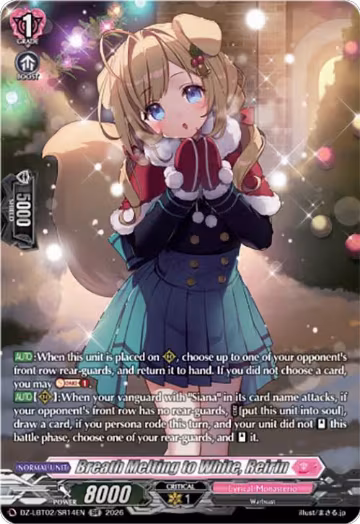 Breath Melting to White, Reirin (SR) (DZ-LBT02/SR14EN), DZ-LBT02: Lyrical Monasterio Season of Wonders — Vanguard card price