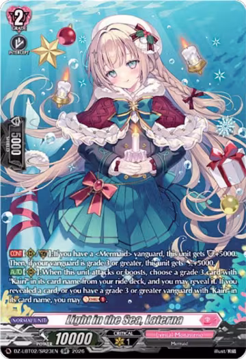 Light in the Sea, Laterna (SR) (DZ-LBT02/SR23EN), DZ-LBT02: Lyrical Monasterio Season of Wonders — Vanguard card price
