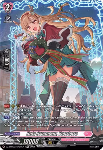 Holy Ornament, Voorbera (SR) (DZ-LBT02/SR28EN), DZ-LBT02: Lyrical Monasterio Season of Wonders — Vanguard card price