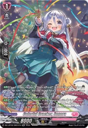 Colorful Cracker, Sonora (SR) (DZ-LBT02/SR31EN), DZ-LBT02: Lyrical Monasterio Season of Wonders — Vanguard card price