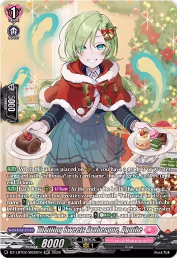 Thrilling Sweets Arabesque, Agathe (SR) (DZ-LBT02/SR32EN), DZ-LBT02: Lyrical Monasterio Season of Wonders — Vanguard card price