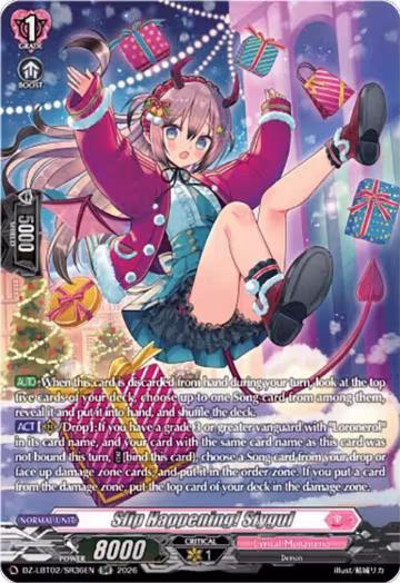 Slip Happening! Siygul (SR) (DZ-LBT02/SR36EN), DZ-LBT02: Lyrical Monasterio Season of Wonders — Vanguard card price