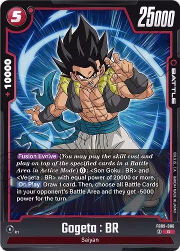 Gogeta : BR - FB09-006 (FB09-006), Dual Evolution — DB Fusion card price