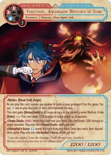 Varkuzhal, Archdemon Devourer of Gods (DRC Video-01 SR), Descent into the Raven's Catacombs — Force of Will card price