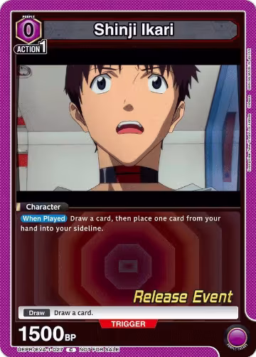Shinji Ikari (027) (UEPR/EVA-1-027), Evangelion: New Theatrical Edition Release Event Cards — Union Arena card price
