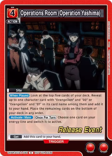 Operations Room (Operation Yashima) (UEPR/EVA-1-093), Evangelion: New Theatrical Edition Release Event Cards — Union Arena card price