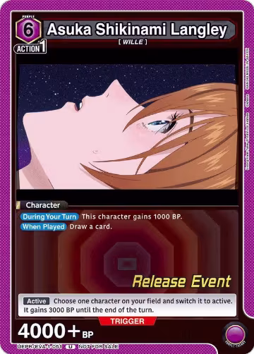Asuka Shikinami Langley (051) (UEPR/EVA-1-051), Evangelion: New Theatrical Edition Release Event Cards — Union Arena card price