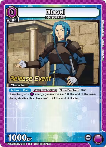 Diavel (UEPR/SAO-2-050), UEX06BT: Sword Art Online Vol.2 Release Event Cards — Union Arena card price