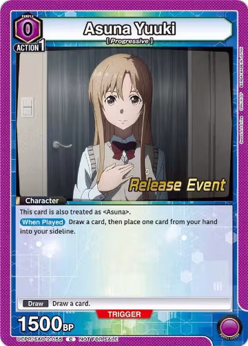 Asuna Yuuki (UEPR/SAO-2-055), UEX06BT: Sword Art Online Vol.2 Release Event Cards — Union Arena card price
