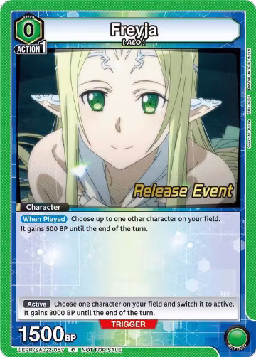 Freyja (UEPR/SAO-2-067), UEX06BT: Sword Art Online Vol.2 Release Event Cards — Union Arena card price