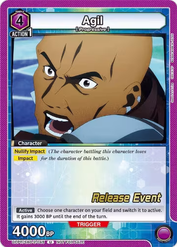 Agil (045) (UEPR/SAO-2-045), UEX06BT: Sword Art Online Vol.2 Release Event Cards — Union Arena card price