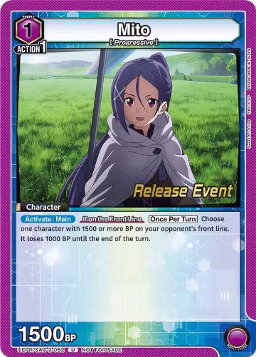 Mito (052) (UEPR/SAO-2-052), UEX06BT: Sword Art Online Vol.2 Release Event Cards — Union Arena card price